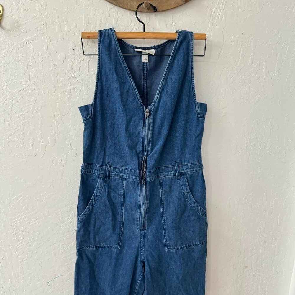 Rachel Comey X Target Denim Sleeveless Jumpsuit Zip Front Size 2 - Picture 8 of 9